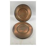 Hammered Copper Charger Plates