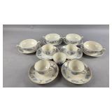 Wedgwood Bullion Bowls Embossed Queens Ware Tea