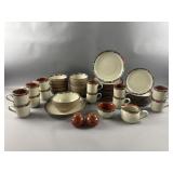 Noritake Stoneware Warm Sands Dish Set 48pc