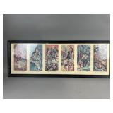 Vintage Promotional Framed Print of Athletes
