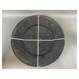 Handmade Raku Ceramic Charger Plate