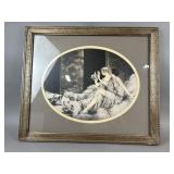 Louis Icartï¿½s ï¿½Spilled Milk" Framed Art Print