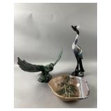 Vintage Mid-century Ceramic Bird Figurine & More