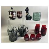 Glad-Snap Corning Cups, Paramount  Decanter & More