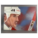 Orig Painting of NHL Hall of Famer Steve Yzerman