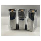 MCM Lincoln Beautyware Stackable Chrome Canisters