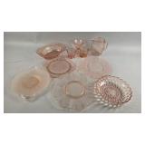 Adam Pattern & More Pink Depression Glass