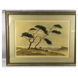 Framed/Signed Print "Pines on the Dunes"