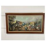 Framed Oil Painting on Canvas