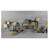 Curtis Jere Style Metal Geometric Wall Sculpture