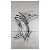 Curtis Jere Style MCM Metal Wall Sculpture