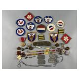 Military Patches, Pins, Dog Tags & More