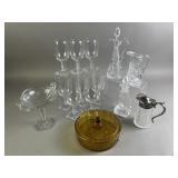 Heisey Glasses, Glass Cruets, Amber Glass & More