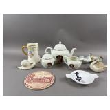Vintage MJ Hummel Umbrella Tea Set & More