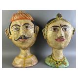 Rajasthani Indian Paper Mache Hand Painted Set
