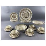Vernon Kilns Hibiscus Hand-painted Plates & More