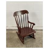 Vtg Childï¿½s Rocker Signed Nichols & Stone