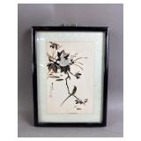 Vtg Framed Asian Style Artwork