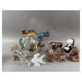 Vintage Trinkets Lot - Animal Figurines & More
