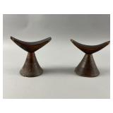 African/Ethiopian Headrest Pair, Neck Rest