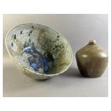 Vintage Signed Hand Thrown Ceramic Pottery