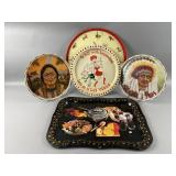 Vintage Decorative Metal Trays