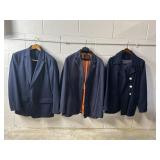 Vtg  J.Crew Twill Peacoat, TreVero Outer Coat, Etc