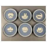 Vtg Wedgwood Jasperware Christmas Collector Plates