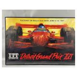 Framed Raceway on Belle Isle Park 97ï¿½ Poster