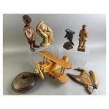 Vintage Variety Hand Made Carved Wood Assortment