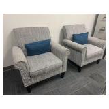 Pair of Upholstered Arm Chairs