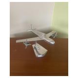 Vintage Metal Plane Display