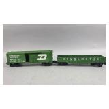 Lionel Burlington Northern Box Car and Gondola