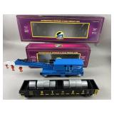 M.T.H. O Scale Crane & Condola Electric Train Cars