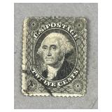 1857 USPS Stamp George Washington 13 Cent Used