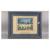 Framed 1996 World of Dinosaurs Stamps