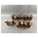 Monkey Pod Wooden Puppy Puzzle Lot (12)