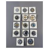 Vintage Foreign Coins, Earrings, Pins & More