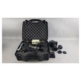 Camera, Flash Controls in Case, and Accessories
