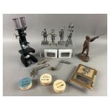 Pewter Assortment, Antique PO Box Door & More