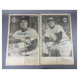 ï¿½68 Detroit News Tigers Signed By Kaline & Freehan