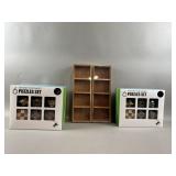 Monkey Pod 6 Wooden Puzzle Games Set and More