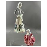 Vintage Lladro & Royal Doulton Sculptures Figurine