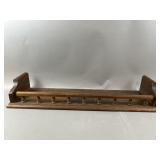 Vintage Wooden Wall-Mounted Display Rack