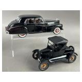 2 Danbury Mint ï¿½41 Cadillac/ï¿½25 Ford 1:24 Die Cast