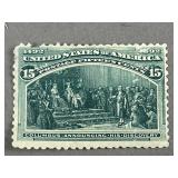 1893 USPS Stamp Christopher Columbus Unused