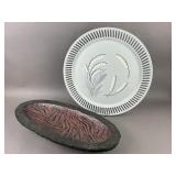 Traditional African Zulu Grass Bowl & XL Tray