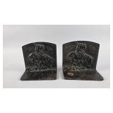 End of the Trail Iron Bookends