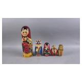 Russian Bottle Holder, and Nesting Dolls