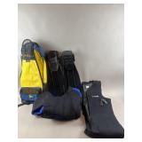 Bare Wetsuits & IST Proflex Flippers